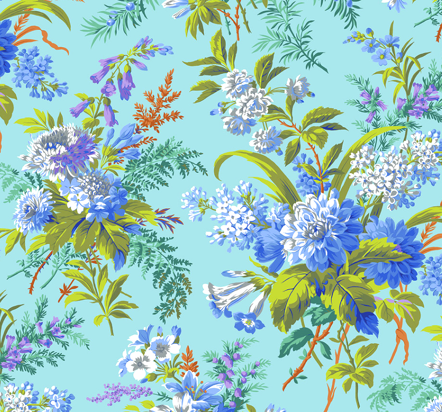 JARDIN BLUE Kaffe Fassett Collective