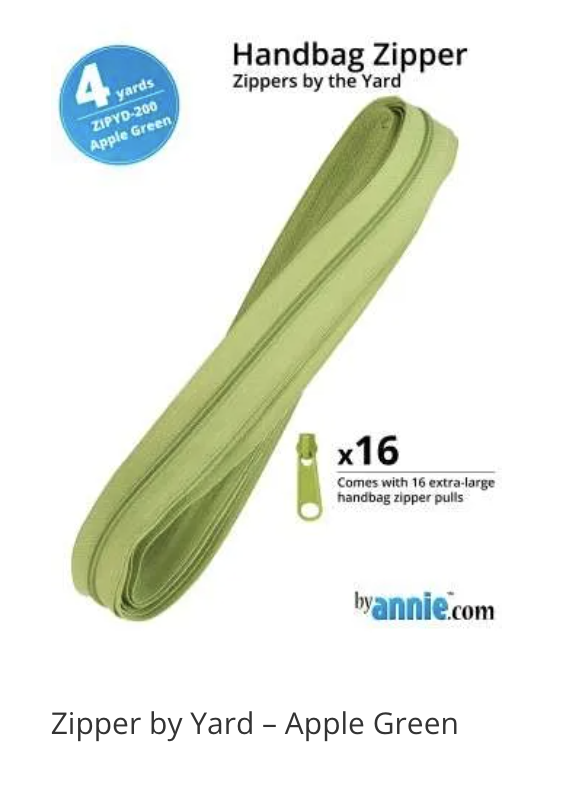 Apple Green Zipper by the Yard ByAnnie