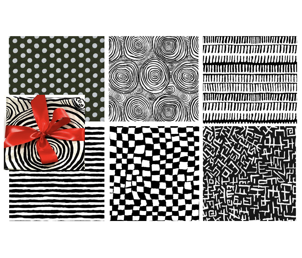 BLACK AND WHITE FABRIC PACK Kaffe Fassett Collective