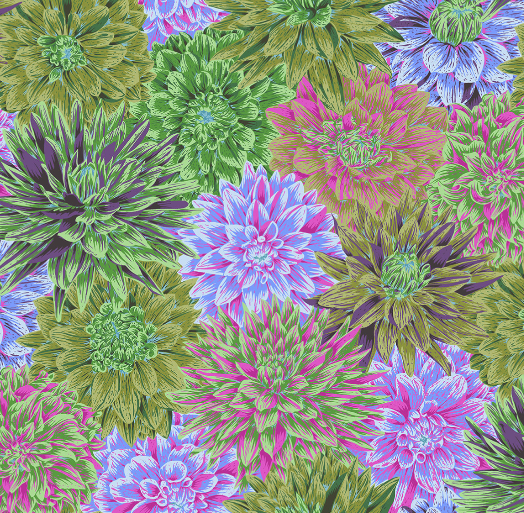 BURSTING STRIPES GREEN Kaffe Fassett Collective