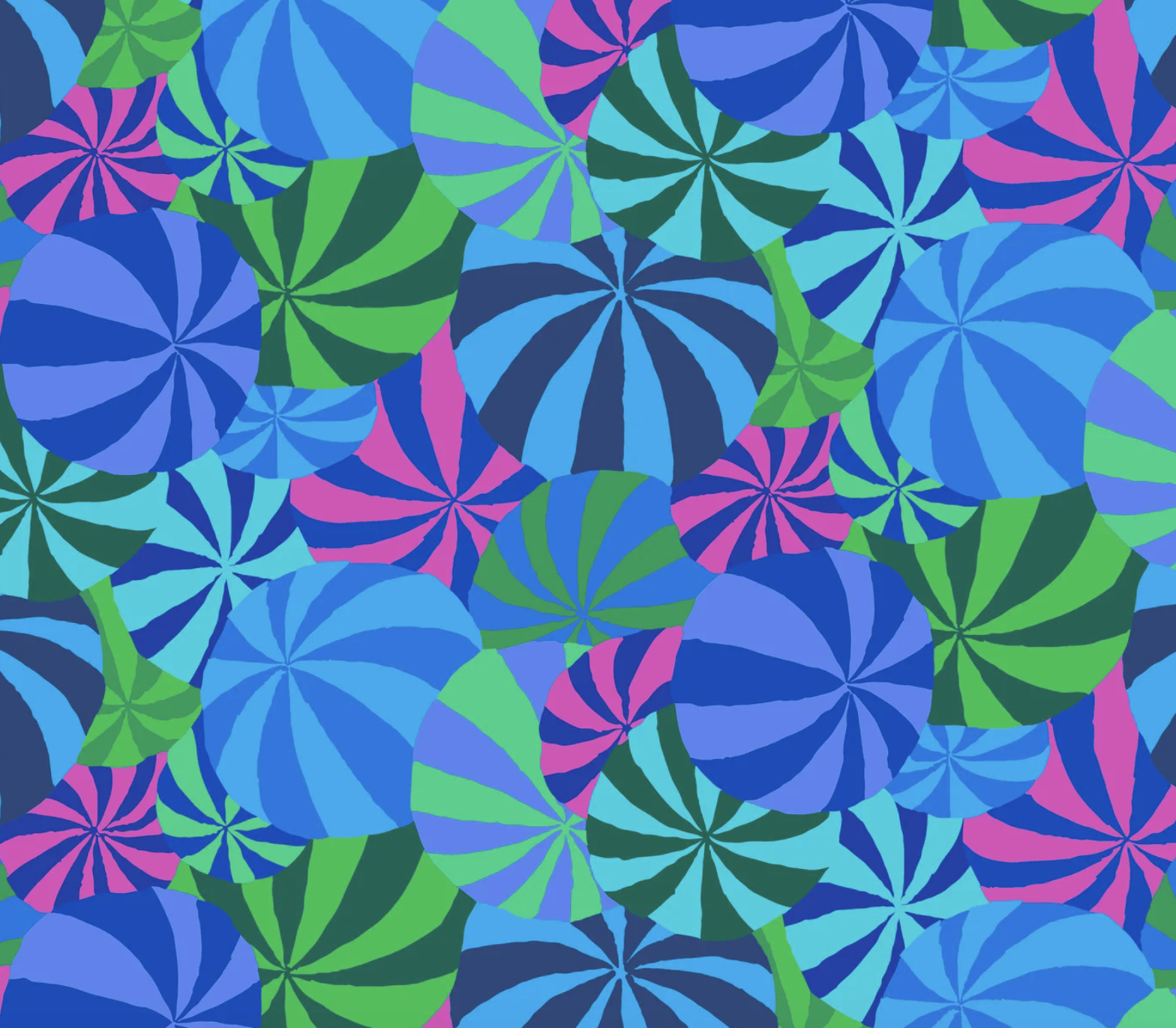 BEACH BALLS BLUE Kaffe Fassett Collective