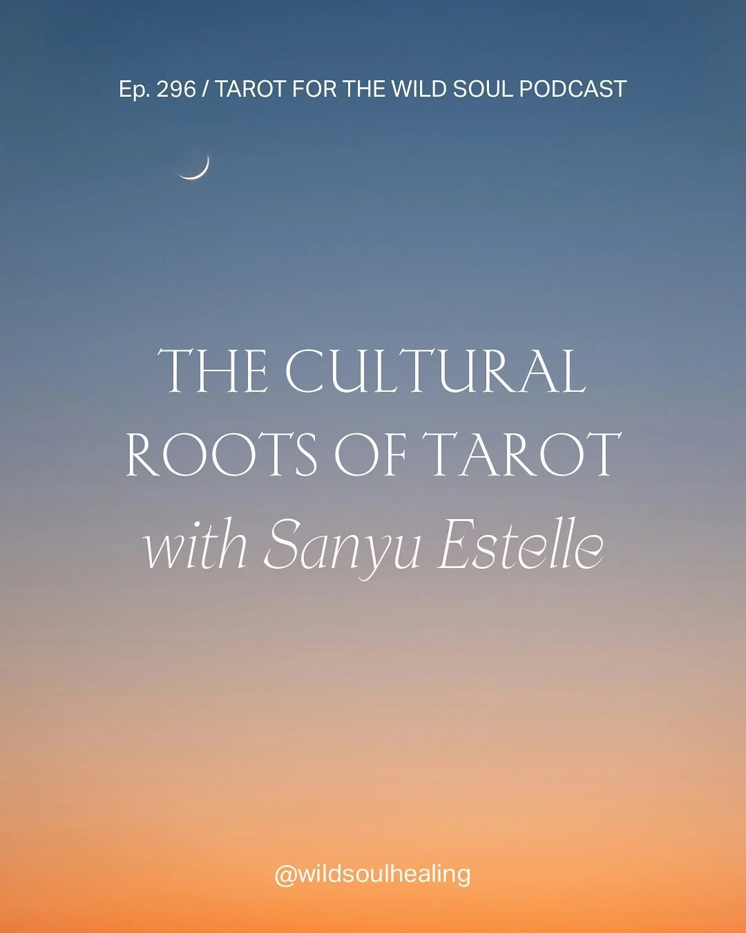 What an enormous joy and honor it is to be in conversation with @sanyuestelle on the TFTWS podcast today about their upcoming book, &ldquo;The Cultural Roots of Tarot,&rdquo; which is being published by @weiserbooks @redwheelbooks in Fall of 2026! Yo