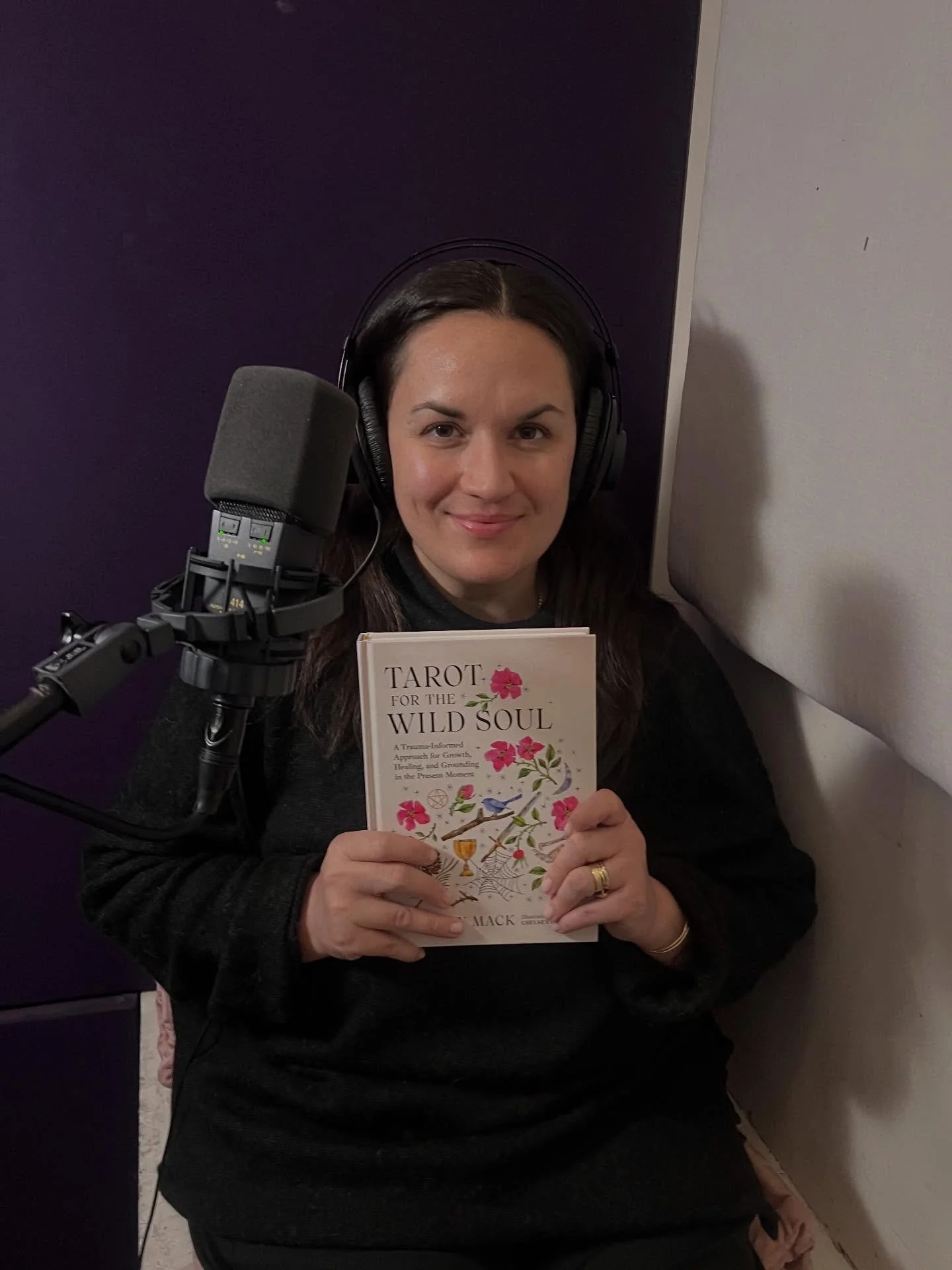 Finished recording my audiobook for Tarot for the Wild Soul today 🦋 what a complete dream come true, one that I am so eternally grateful for. It was beautiful and very emotional and a huge labor of love to read those words out loud that I had writte