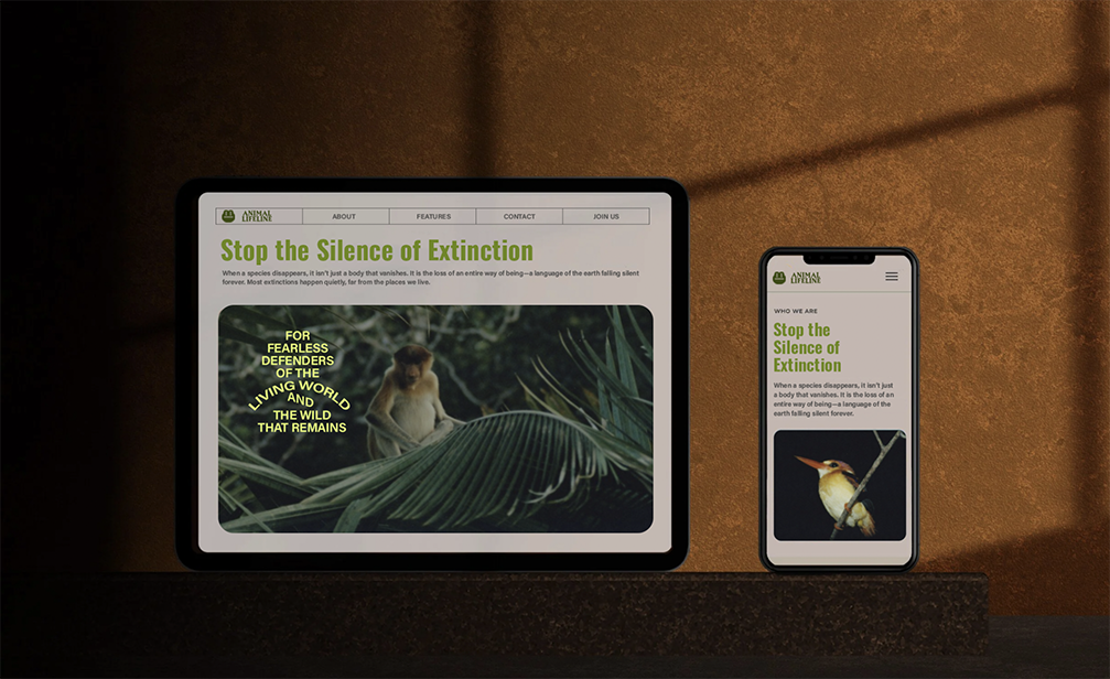 Animal Lifeline Branding / website design