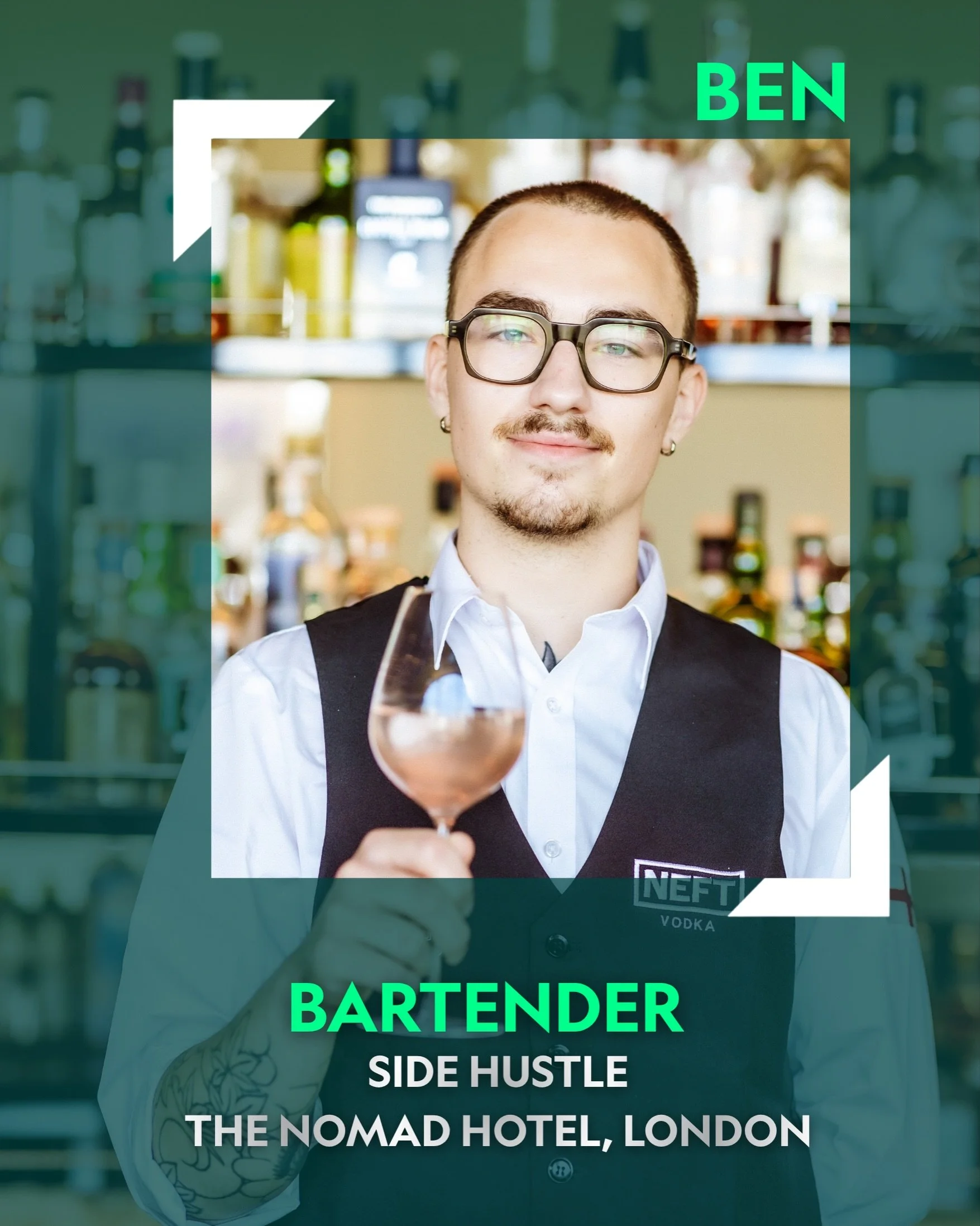 Today, let us introduce you to Ben Kelly, one of Side Hustle&rsquo;s bartenders and a major player in the alcohol-free cocktail movement. 

If you haven&rsquo;t had the chance to meet him yet, read this post and head over to the NoMad Hotel to try on