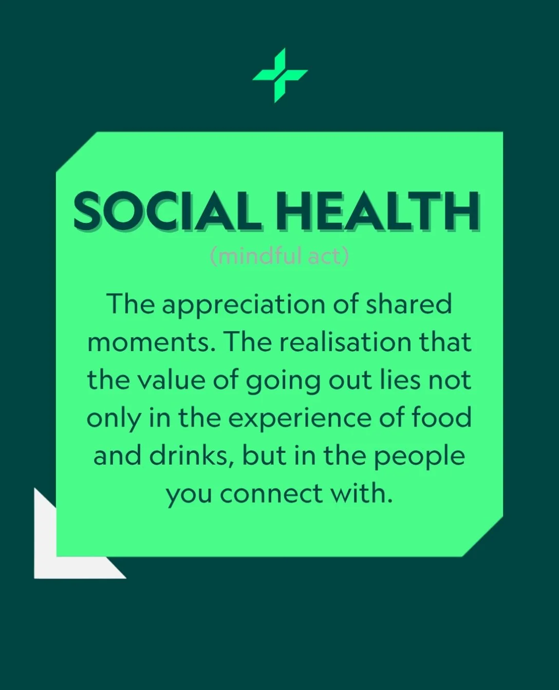 Social Health is an integral part of Health &amp; Wellbeing, yet very often overlooked. 💭 

With the lightning fast rise of technology and social media, digital connections are worryingly taking over true, authentic human interactions. 🫂

Keep conn