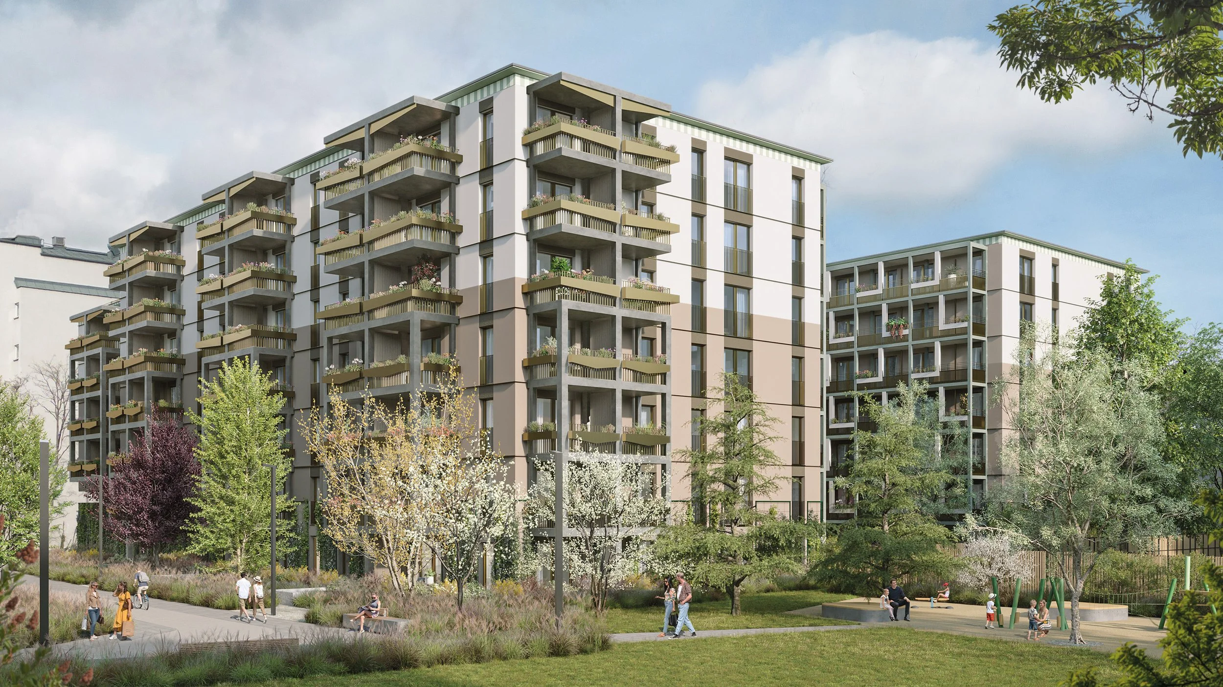 Nachhaltiges Wohnprojekt in City-Nähe: „LeopoldQuartier Wohnen“ mit 253 Wohnungen entsteht in Holz-Hybrid-Bauweise im autofreien Stadtquartier LeopoldQuartier in der Oberen Donaustraße im 2. Bezirk.