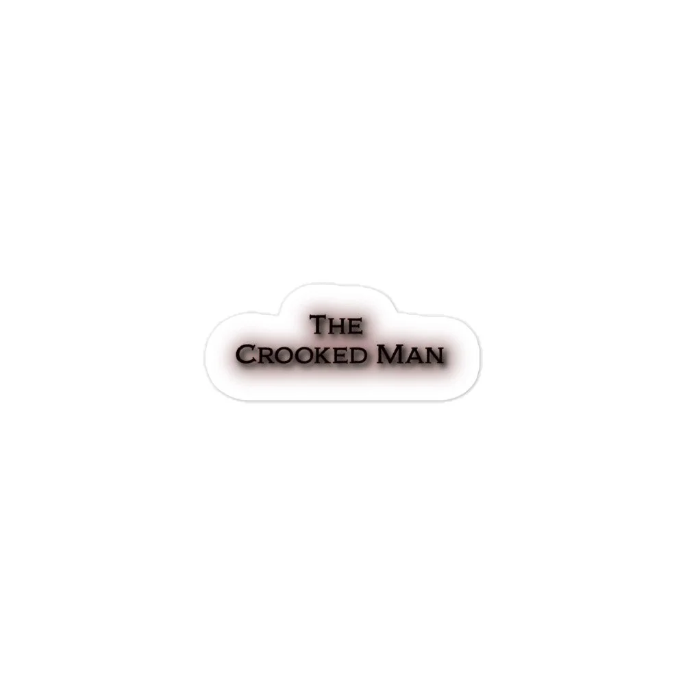 The Crooked Man Sticker (Black)