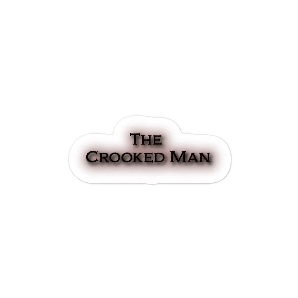 The Crooked Man Sticker (Black)