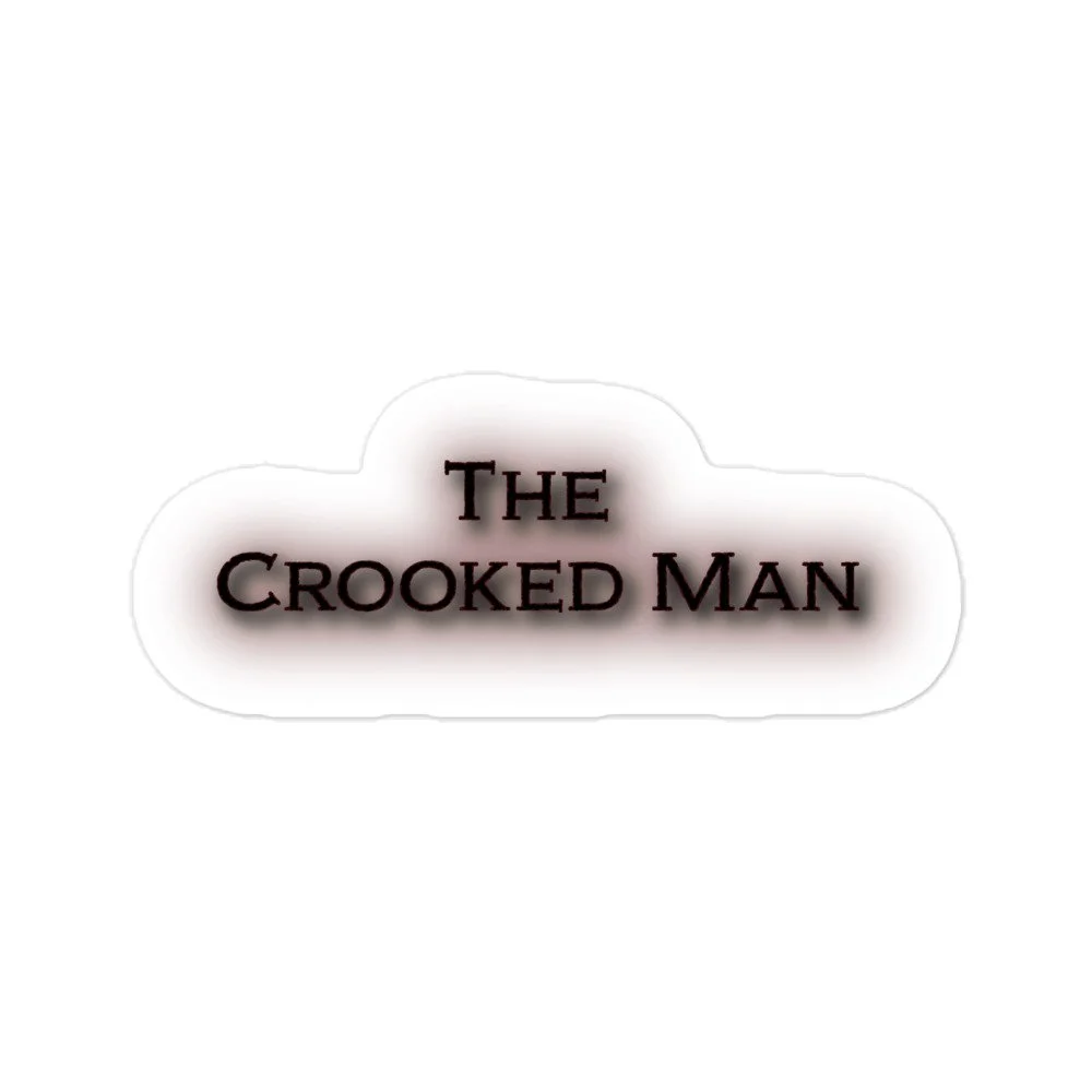 The Crooked Man Sticker (Black)