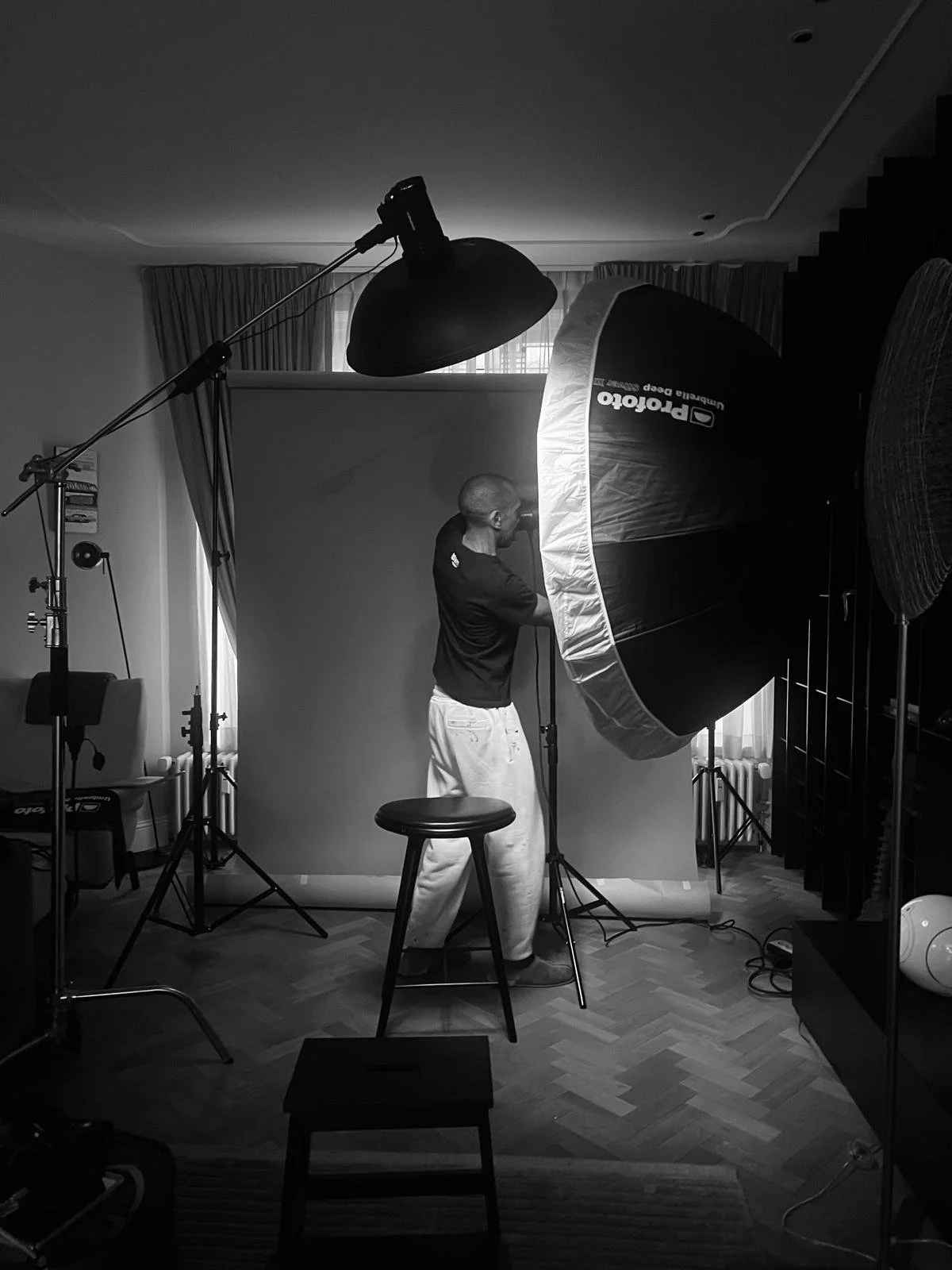 Chris Mack in his photography studio