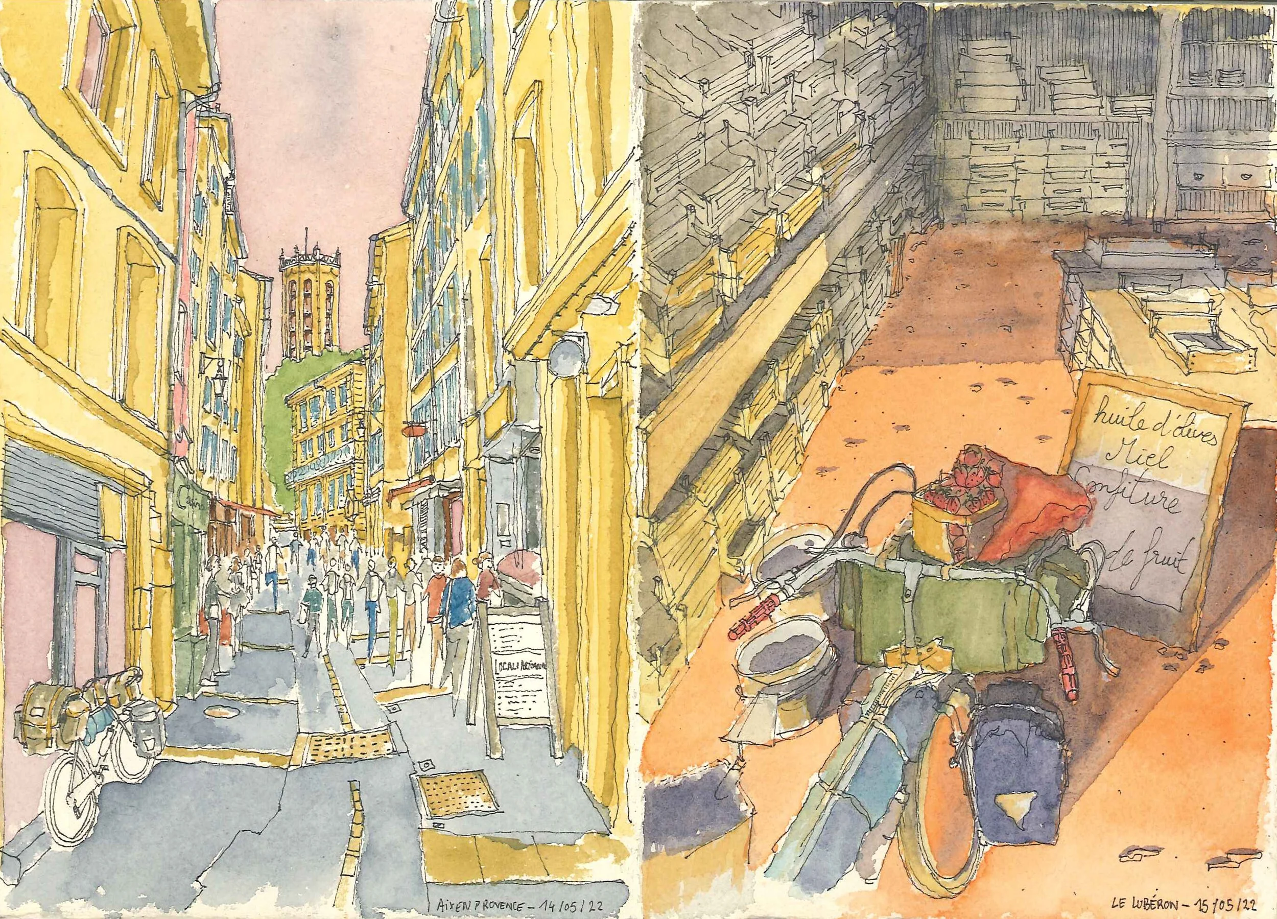 Aquarelle - Aix en provence