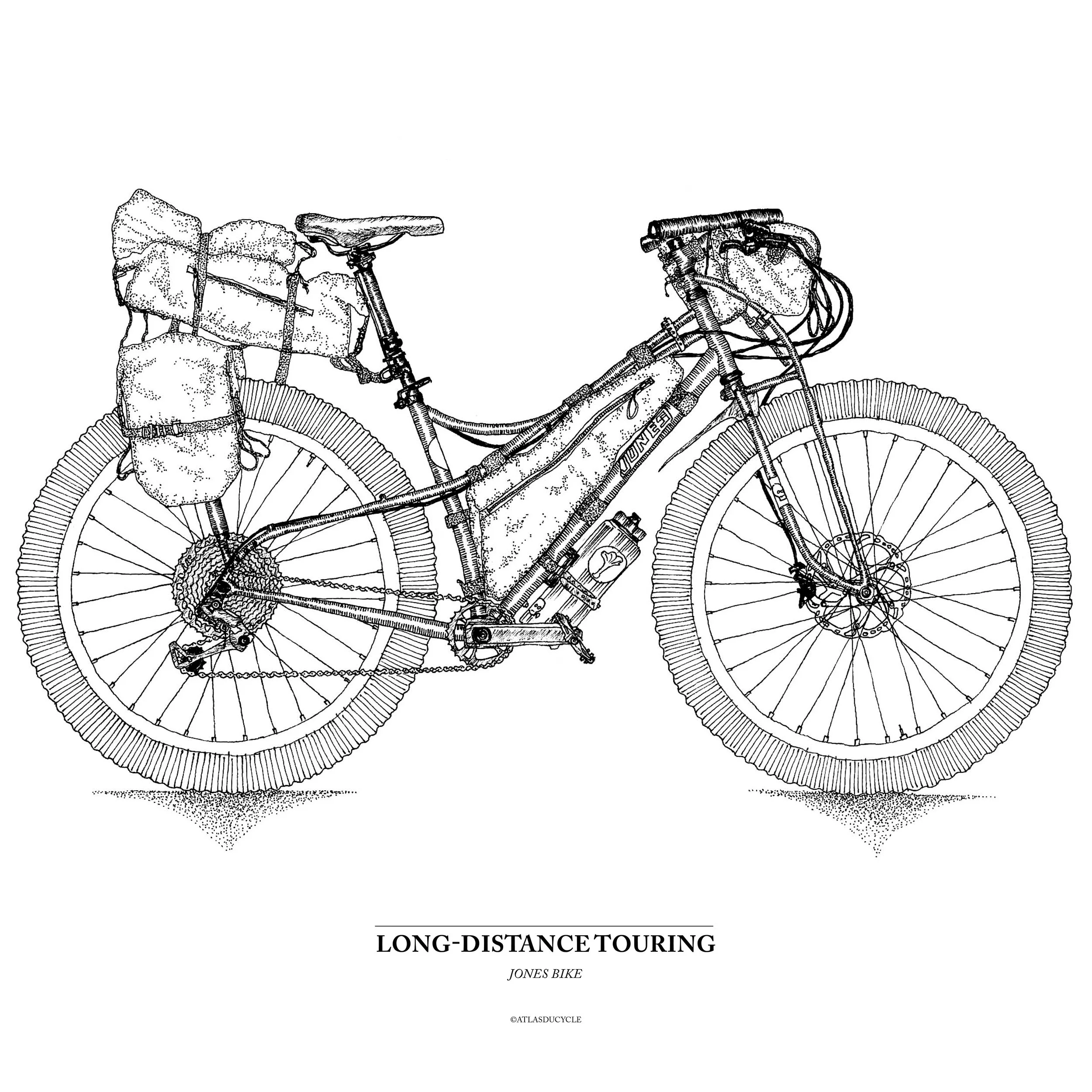 Timothé Girard - Atlas du cycle - Ilustration - 15 Ways To Go Bikepacking - Bikepacking Long-Distance Touring.jpg