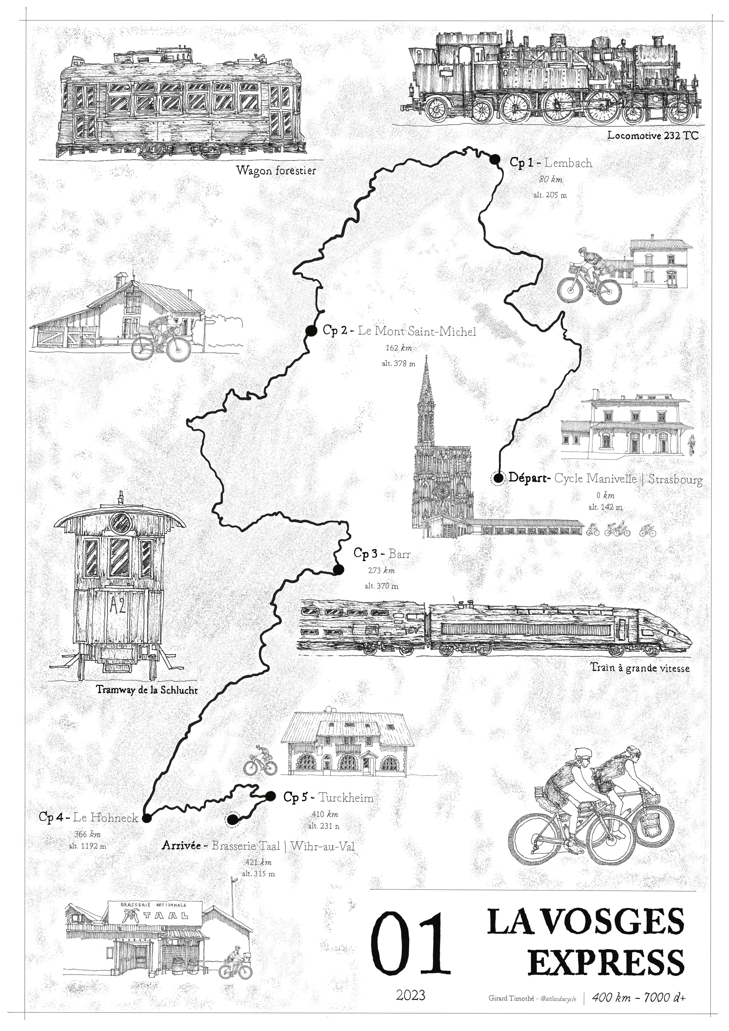 Illustration  - La Vosges Express 