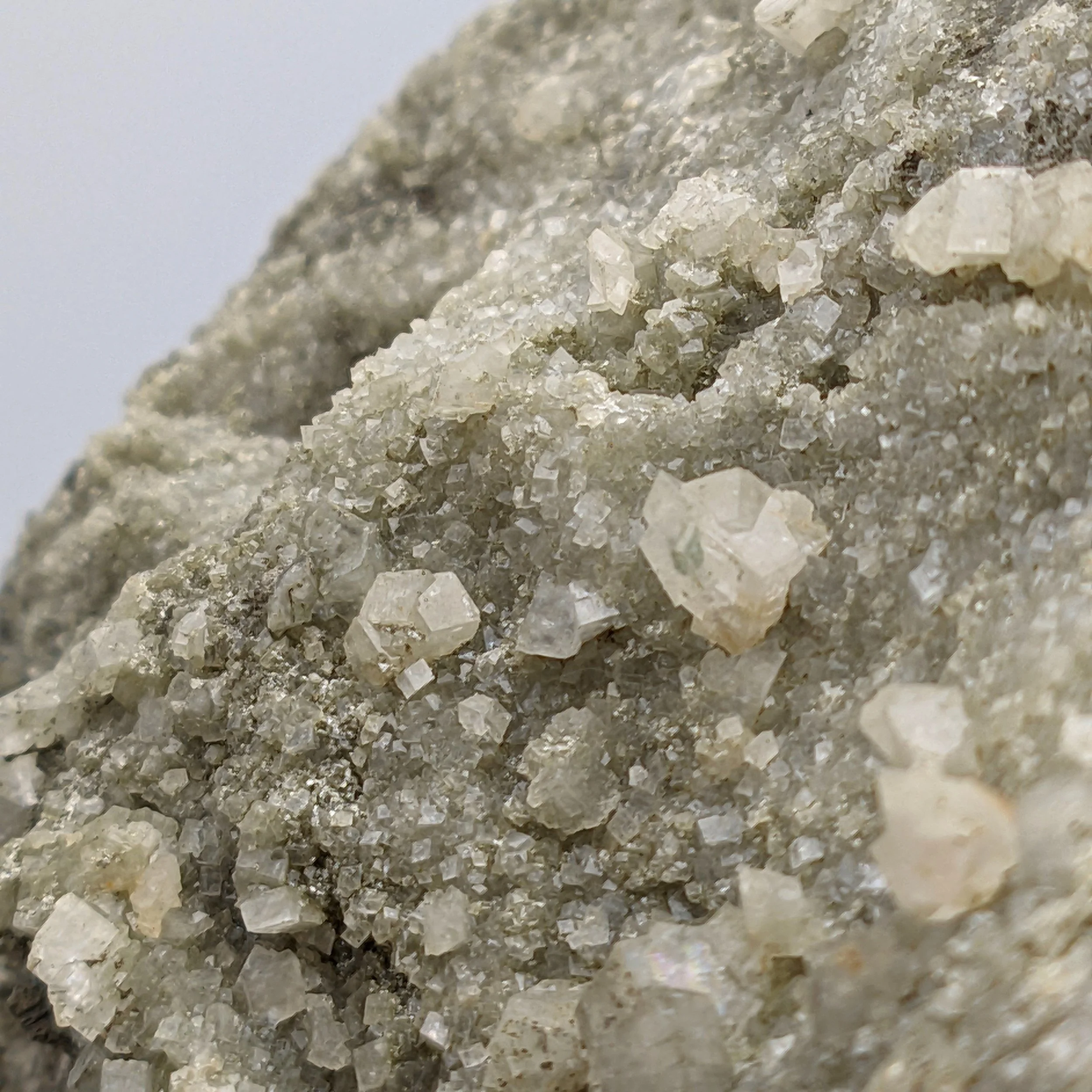 White DOLOMITE, Crystal Field from Traversella, Piedmont, Italy