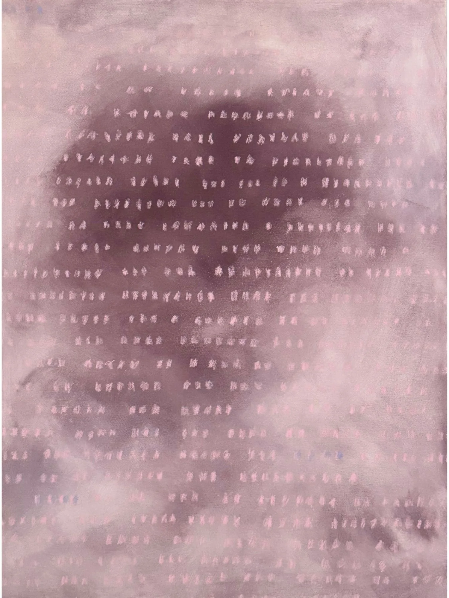 Authentic seven, 2024. Acrylic & oil pastel on canvas - 102 x 76 x 3 cm / 40 x 30 x 1.5 "