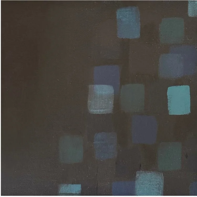 Water remedy, 2024. Acrylic on linen board - 20 x 20 x .5 cm / 8 x 8 x .2 "