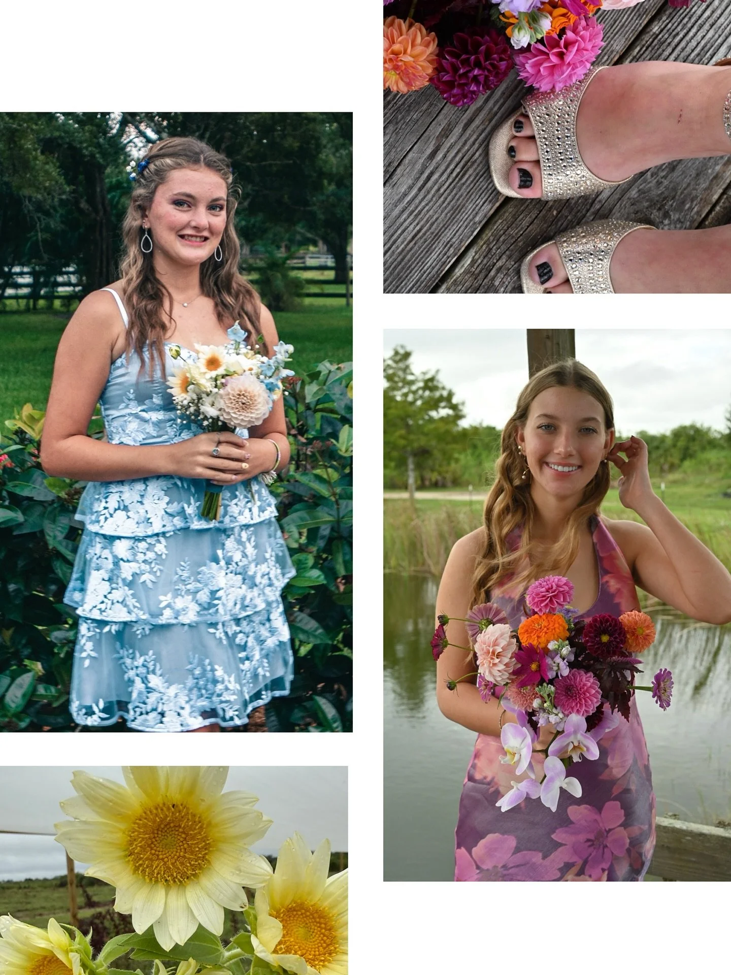 Our two favorite seniors attended homecoming recently ✨🪩Pura Vida didn’t offer homecoming florals this year in order to give our events our full attention but these girls quite literally planted, tended, weeded and cut the flowers in their han