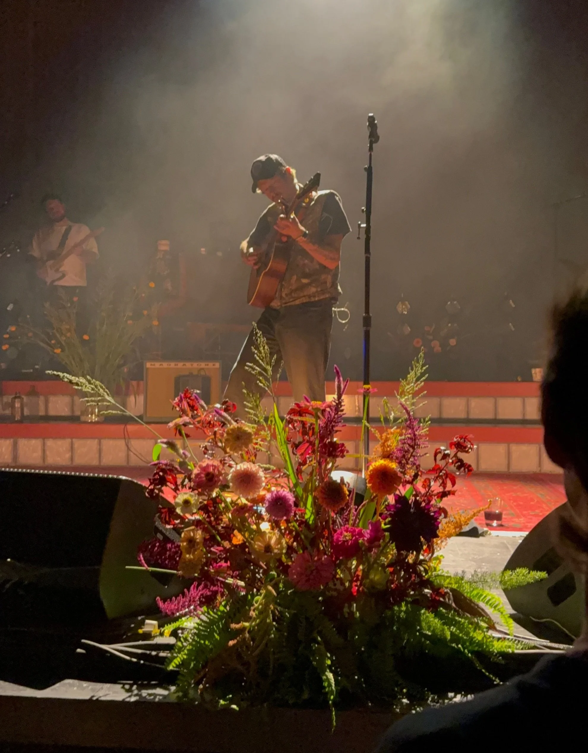 We got to create stage florals for @caamp ! We got a last minute call to create something cool + local for the 2 sold out shows of the FL leg of their tour and here&rsquo;s what we made. This was such an insanely cool opportunity for us and we had th