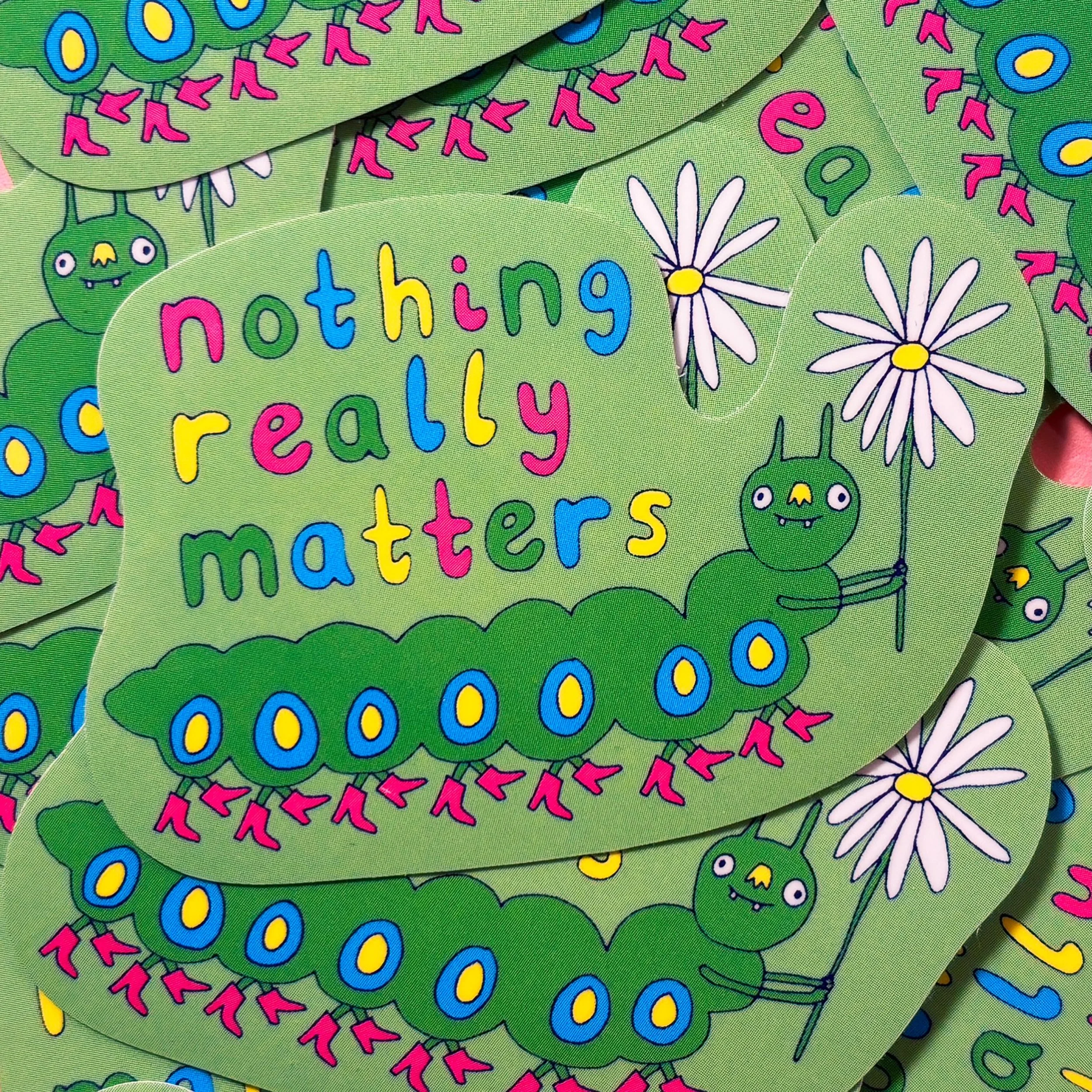 Do you need some nihilistic bug stickers to give you a midweek boost? Well look no further&hellip; 🐛🪱

Available along with lots of other lovely eco vinyl* stickers on the website - link in bio ✨

*They are made from wood pulp!