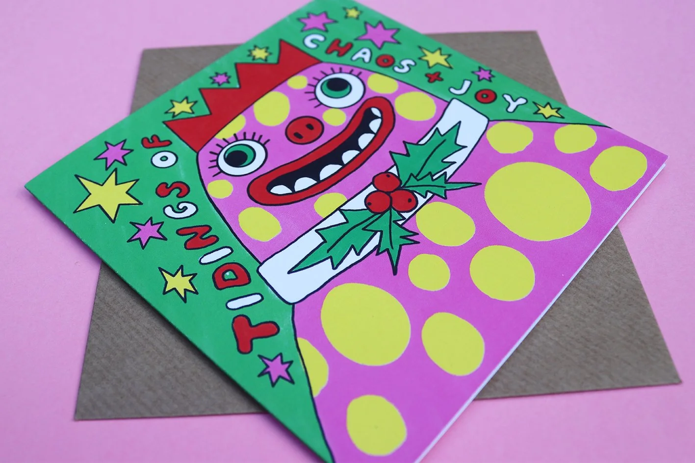 Mr Blobby Christmas Card Different Day Studio Crazy Chaos Retro 90s 1.jpg