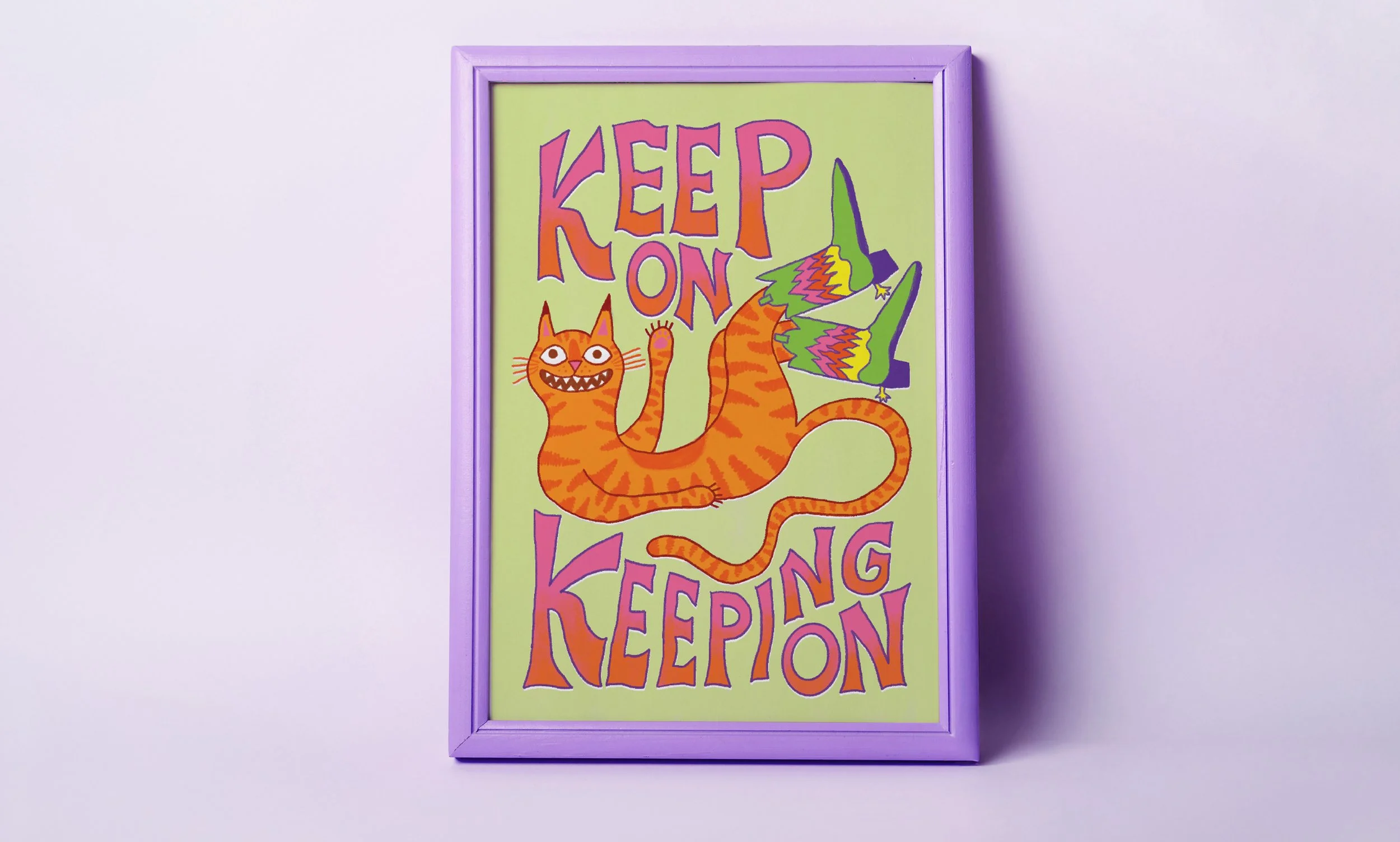 Keep On Keeping On Print | Green | A4