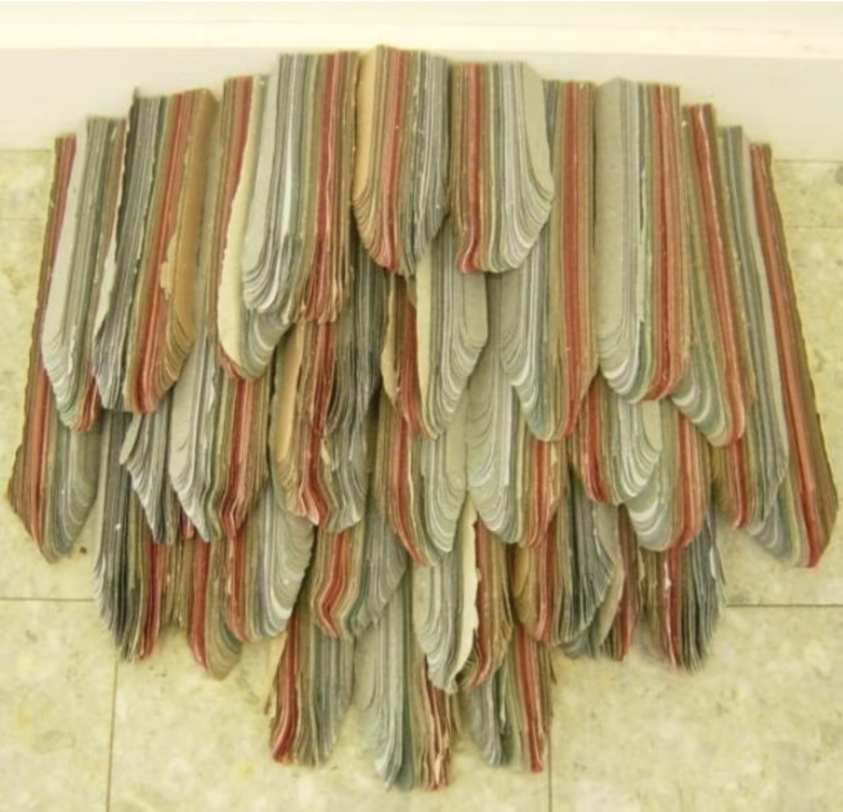 Darnaway (detail) - Date: 2009 Medium: Handmade paper, linen thread