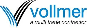 Vollmer logo with the company name and the tagline 'a multi trade contractor'