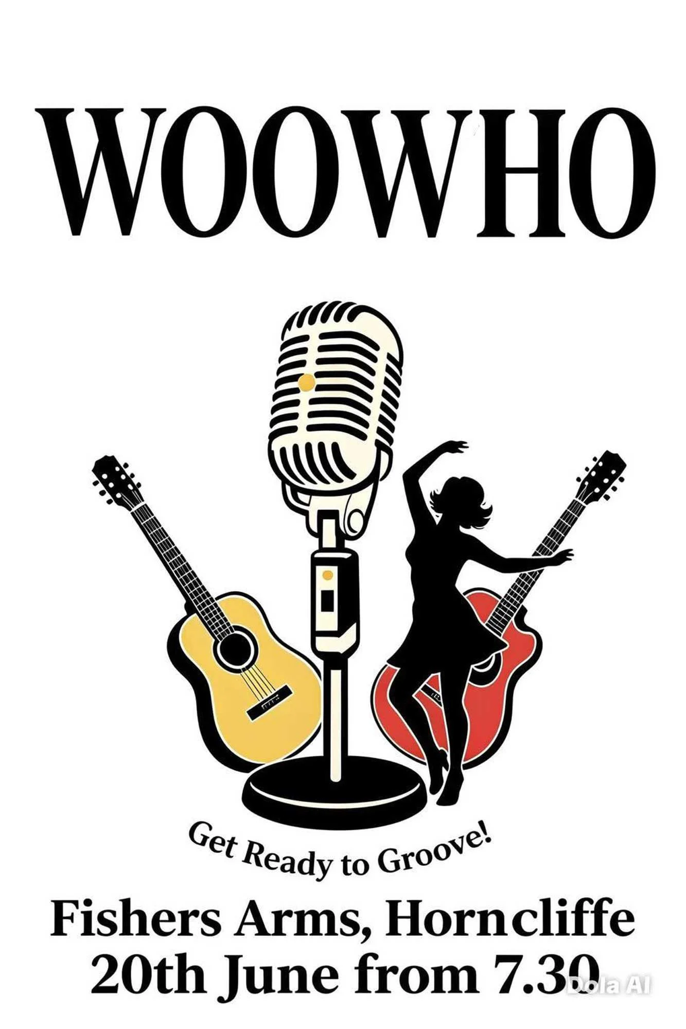 WooWho at the Fishers Arms Community Pub poster