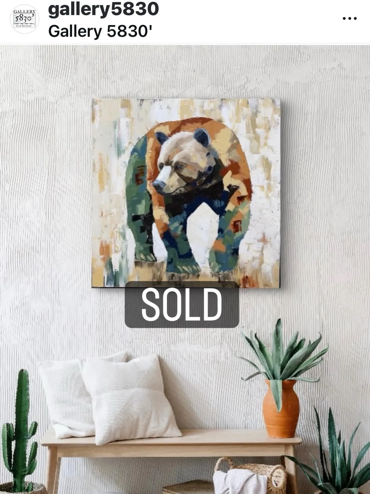 I am thrilled to have sold another painting.  I&rsquo;ll be live painting at the gallery 4 to 7pm.