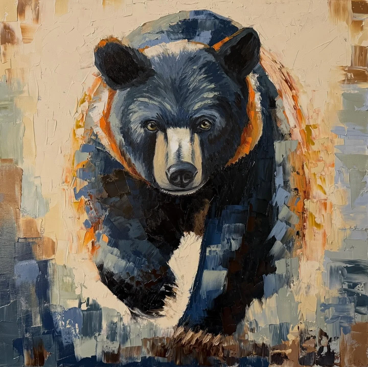 Afternoon Radiance is 24&rdquo;x24&rdquo; oil on canvas.  It&rsquo;s from the video I posted last night.