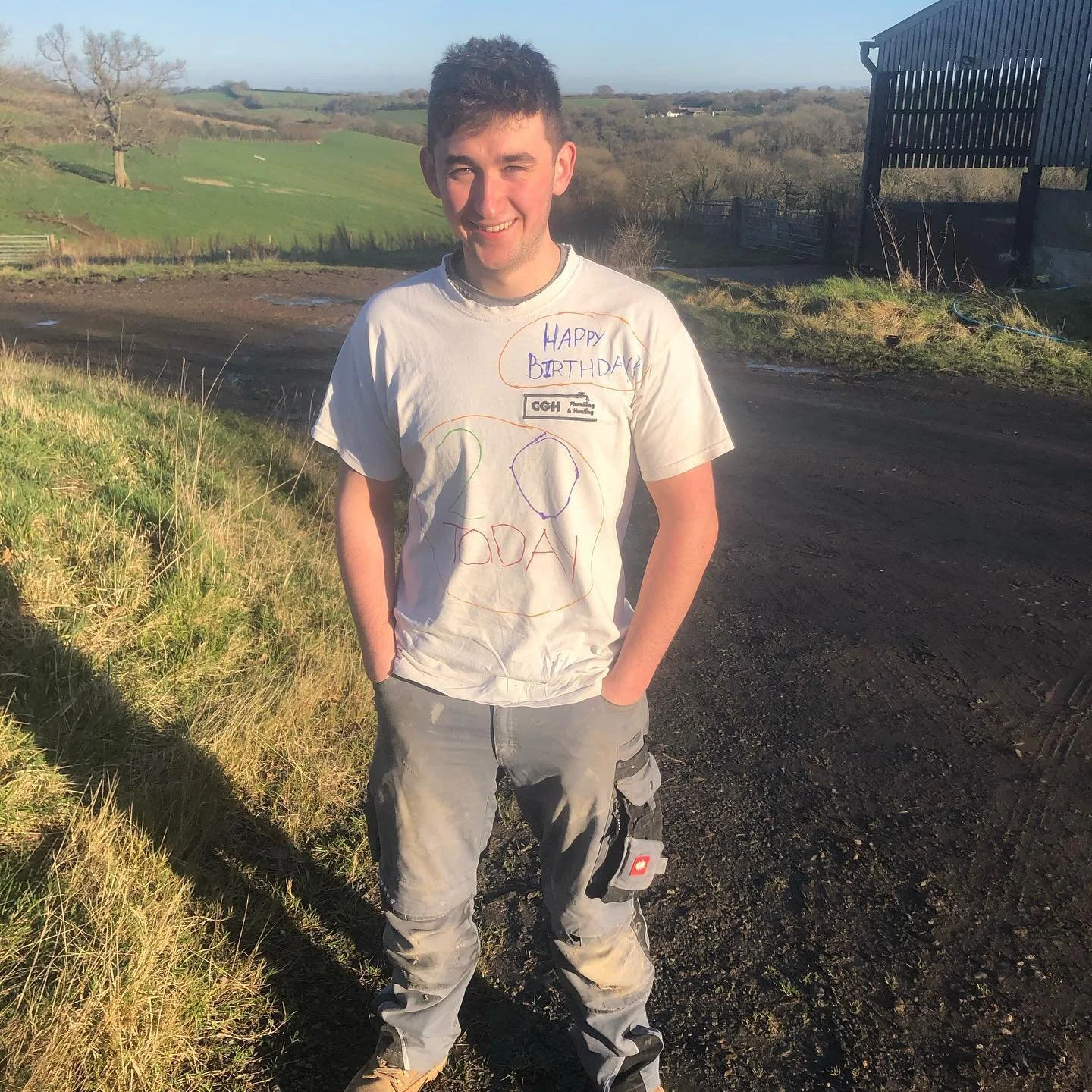 Big day for @moules01  celebrating his 20th!!