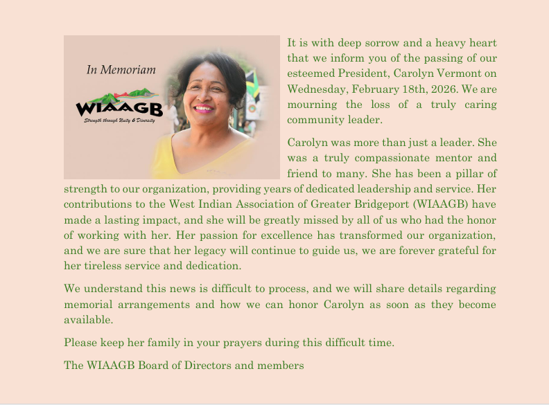 In Memoriam for Carolyn Vermont