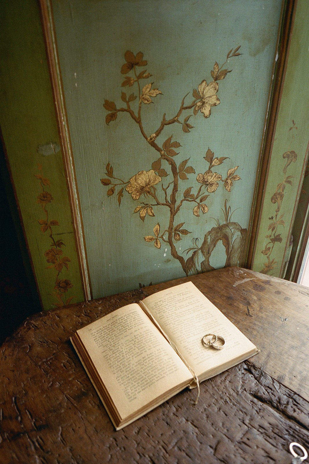 hand-written personal vows and unique rings