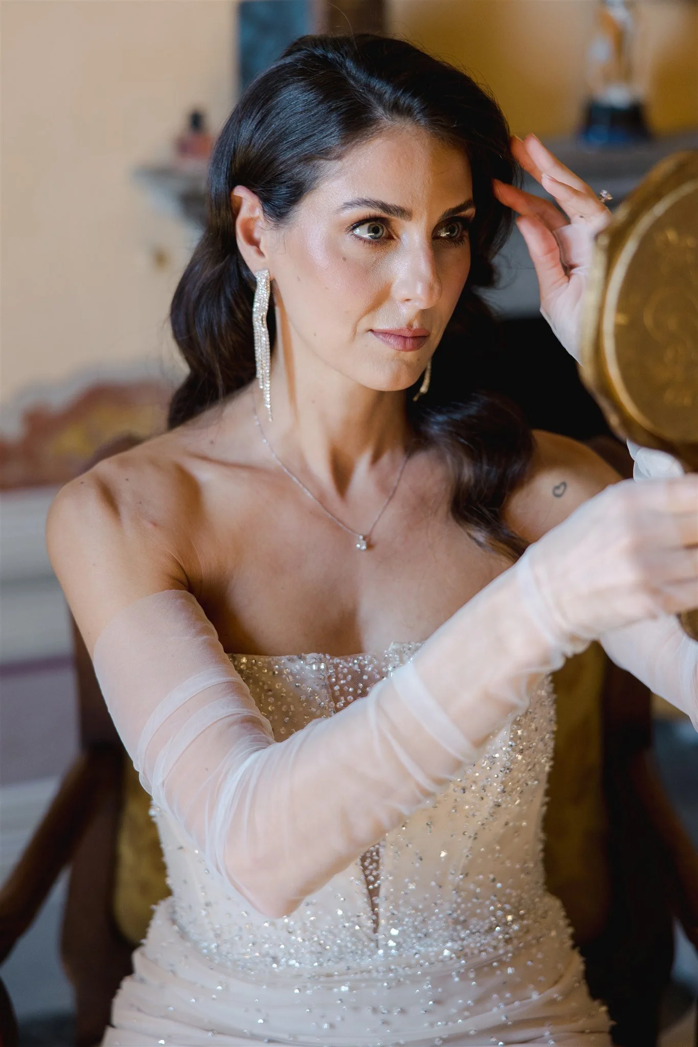 Bridal morning at villa di Maiano