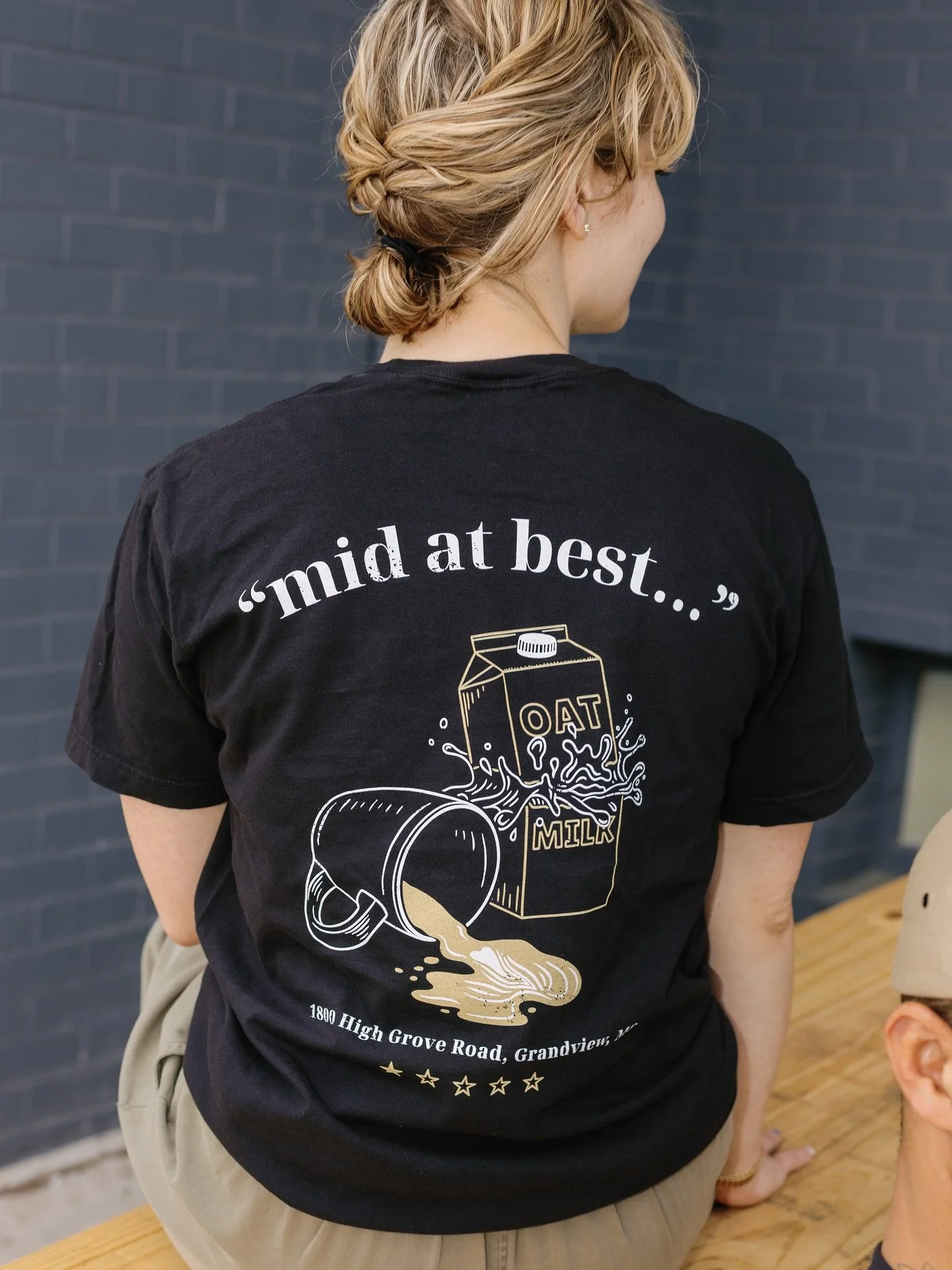 We only have a few of our ‘mid at best’ tees left Come snag one before they’re gone. And keep your eyes open, something new is dropping this fall! π