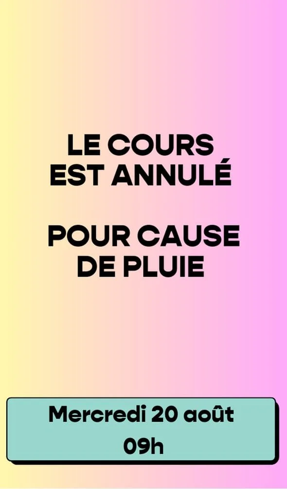 Dalia - ANNULÉ PLUIE !!!