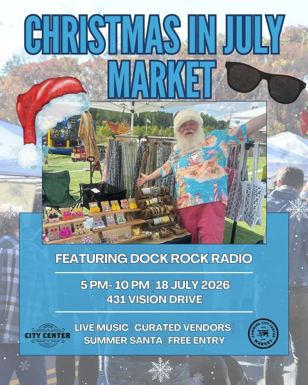 Cumming City Center: Christmas in July