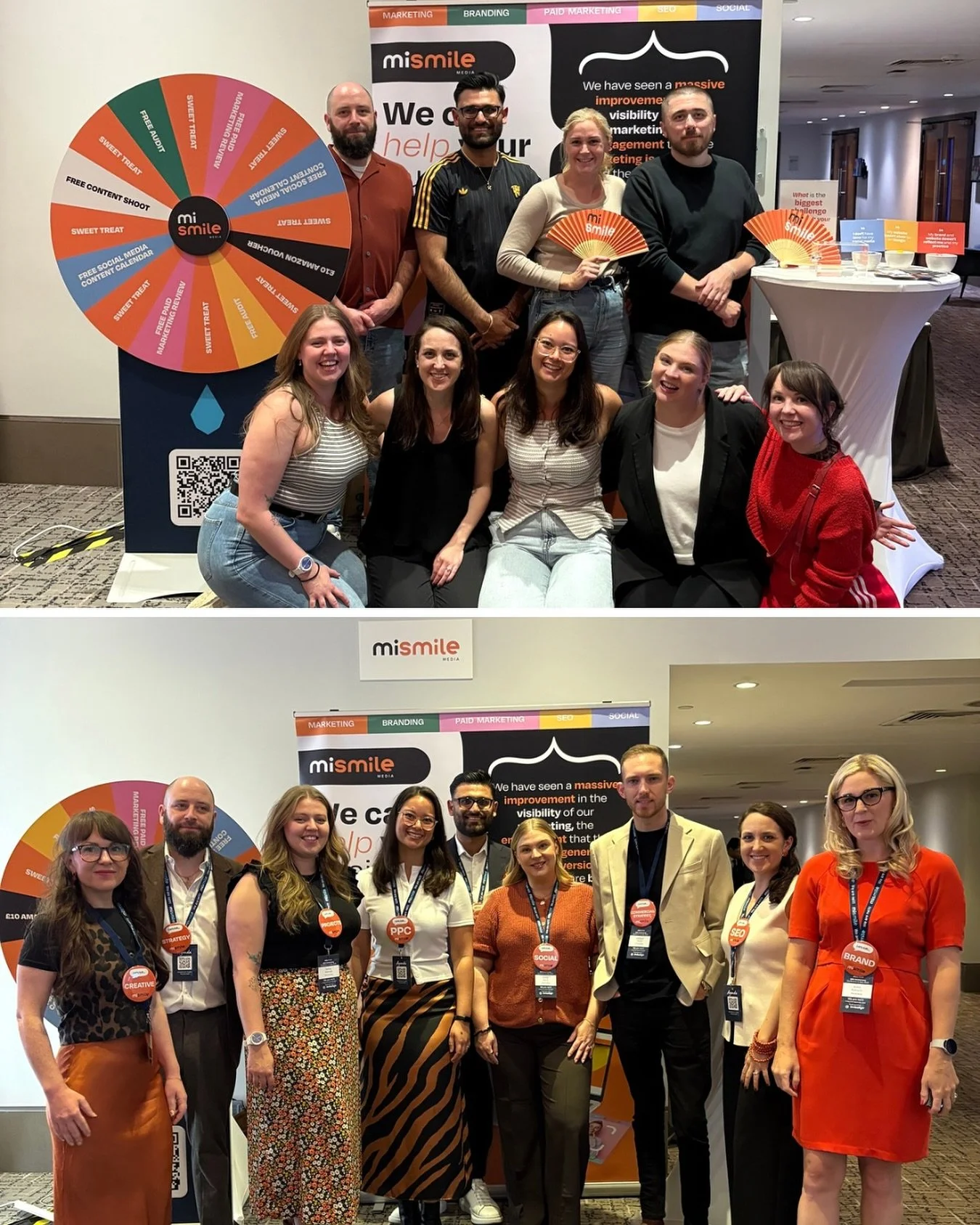 The MiSmile Media team are here! Come by our stand to chat about your marketing and of course, for a chance to spin the magic wheel 🎡🌈 #mismilersarenext