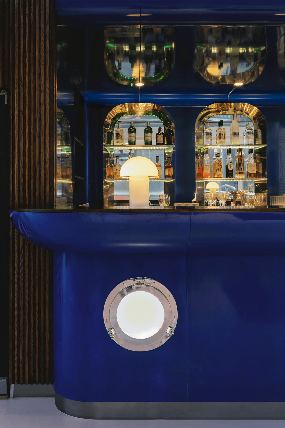 Bar and back bar counter - bespoke joinery design