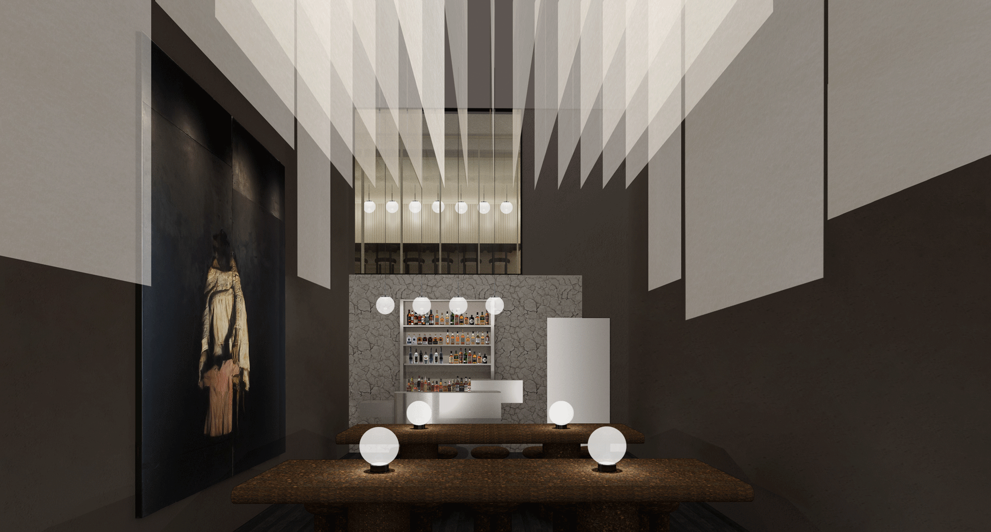 Restaurant private dining interior design