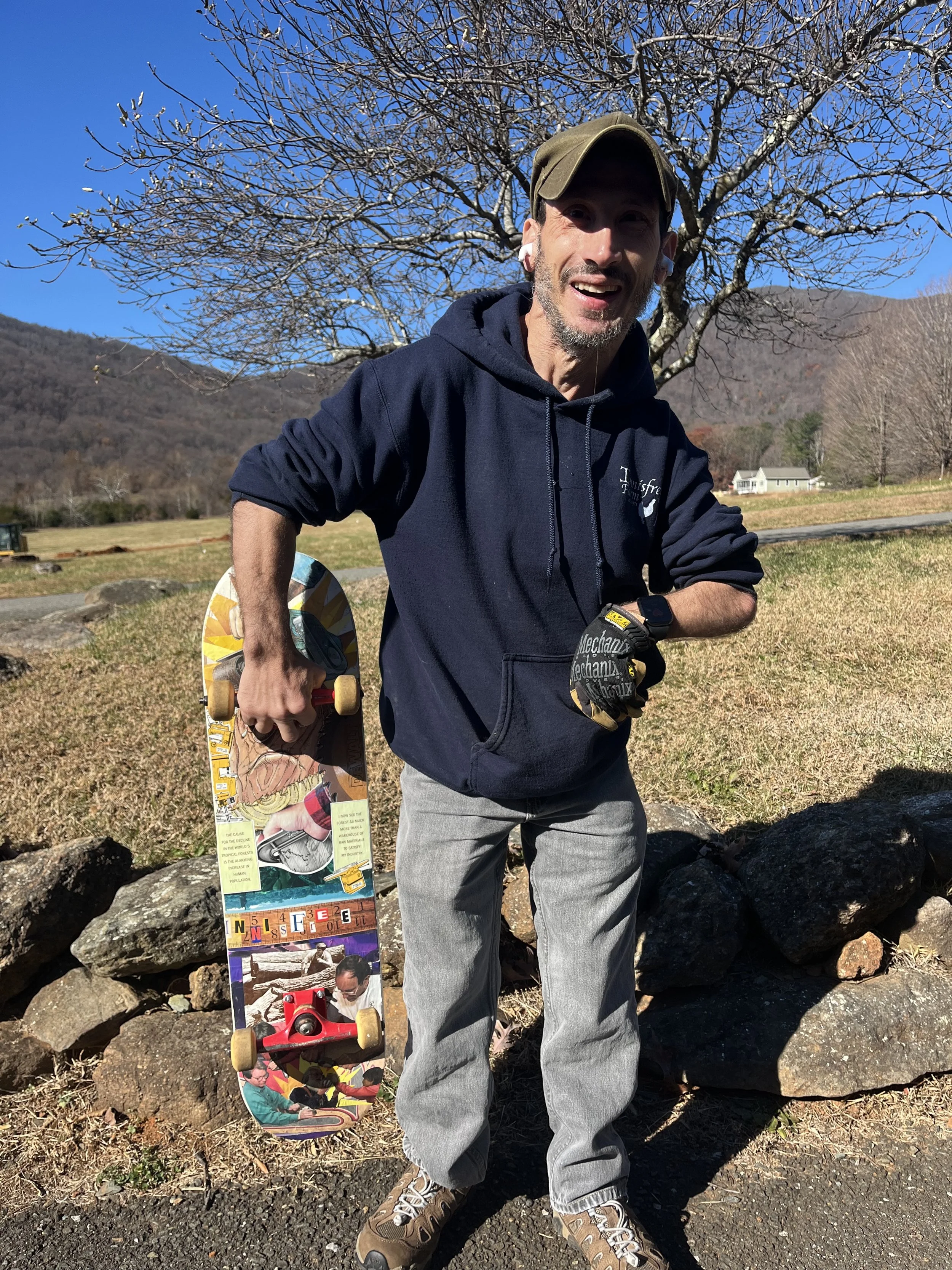 Kevin showing off an awesome creation!