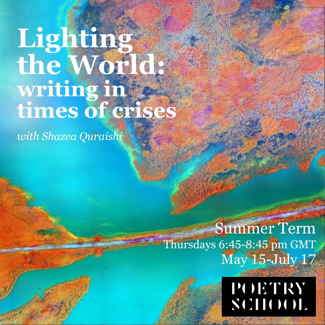There are still places left for my Poetry School course, and this term has a focus on First Nations poets! Join us to explore writing poetry in these times of ecological emergency, perpetual war and crises. See link in bio for booking and more info ?