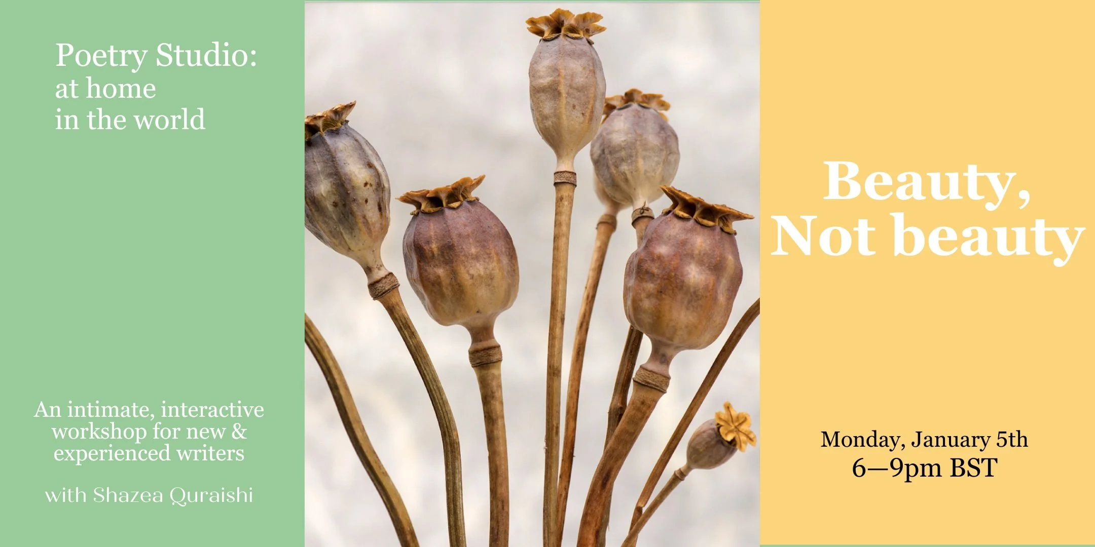 POETRY STUDIO: Beauty, Not Beauty