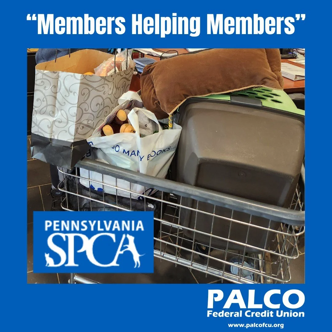 For the month of September, PALCO Federal Credit Union did a fundraiser for the Danville SPCA. We would like to thank our members and staff for supporting this fundraiser. You are living out the Credit Union philosophy of &quot;Members Helping Member