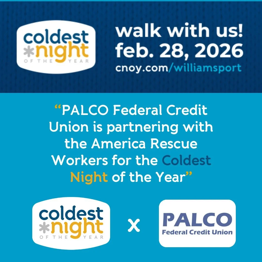 PALCO Federal Credit Union is partnering with the American Rescue Workers for the Coldest Night of the Year. This is a 5k walk to bring awareness to the homeless situation in our area and raise funds for our local shelters. 
Our PALCO Team will be pa