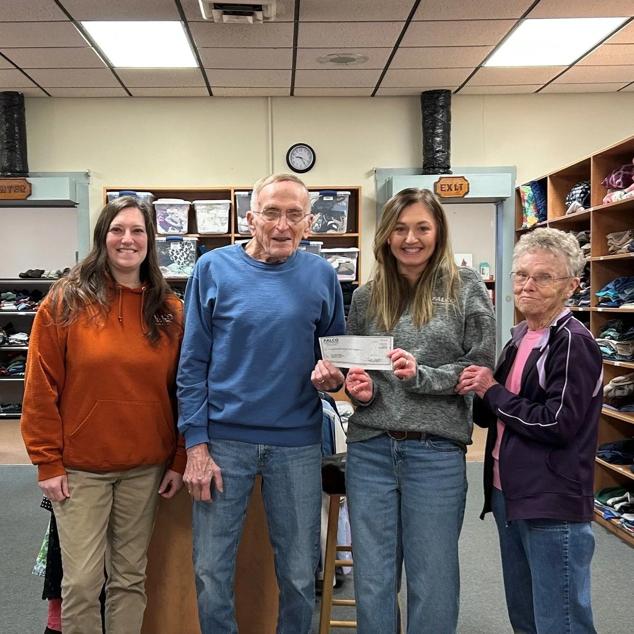 PALCO Federal Credit Union went to the Son Light House in Muncy to present them with a check on Saturday, January 31st.  Delores and Ken Frey (and 3 other volunteers) were overwhelmed with gratitude.  They took the time to give us a tour of the facil