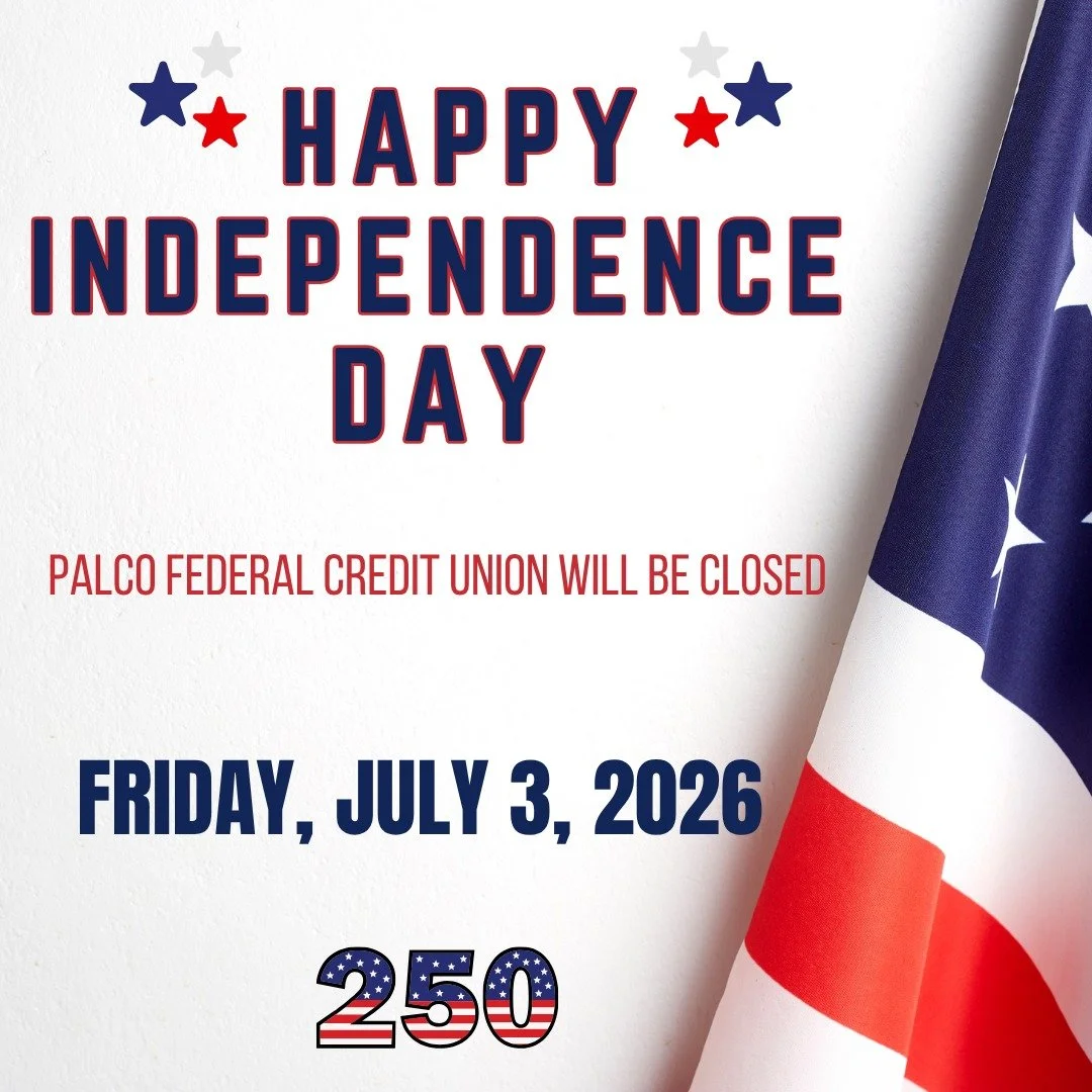 PALCO's office will be closed Friday, July 3, 2026, in observance of Independence Day.
We would like to wish you and your families a safe and Happy Holiday!