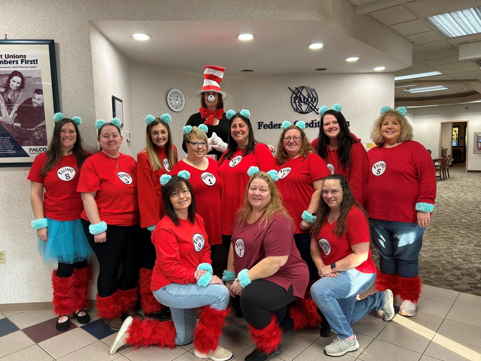Happy Halloween from your friends at PALCO Federal Credit Union in Muncy! 
Stop by today to see The Cat in the Hat and all her Things!