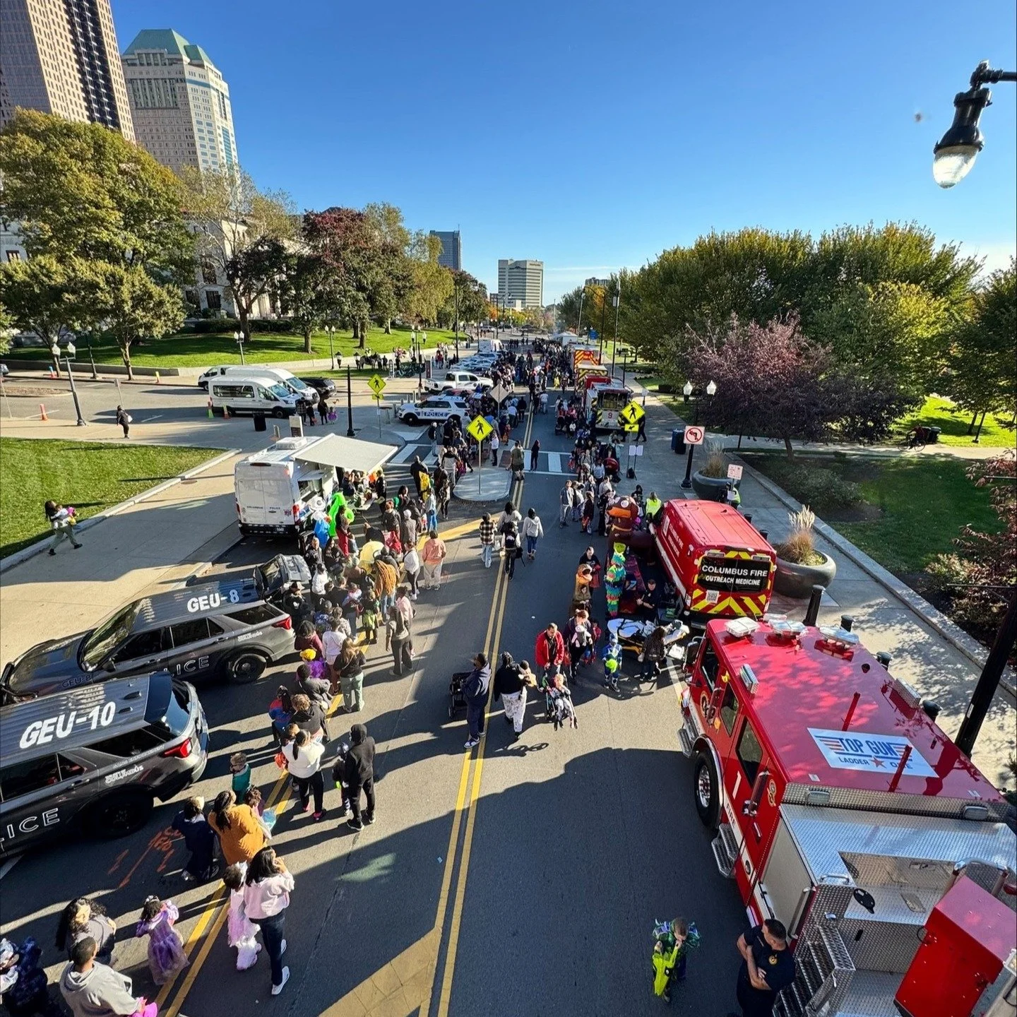 🎃 What a day in downtown Columbus yesterday!

We had a blast joining our friends at the Columbus Division of Police and Columbus Division of Fire for another amazing &quot;Trunk or Treat&quot;, marking our fourth year in a row of celebrating this co